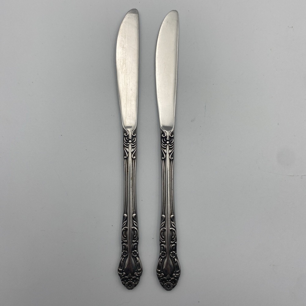 Set of 2 Vintage Ekco Eterna Japan‎ Beaumont Stainless Steel Knives Knife 8 1/2"